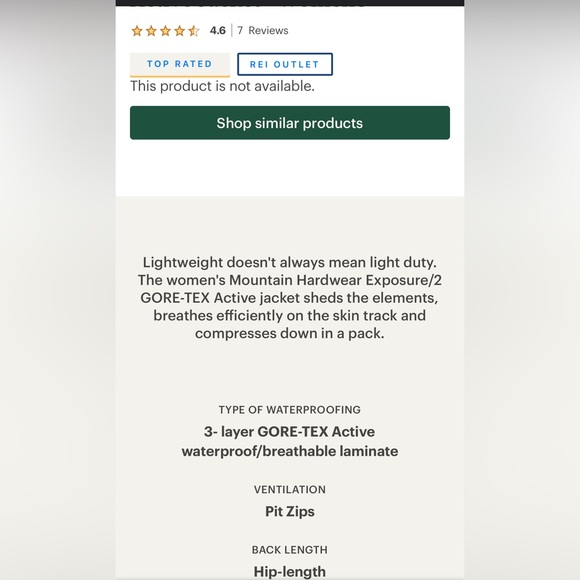 Mountain hardware exposure/2 GORE-TEX active jacket - Picture 9 of 9